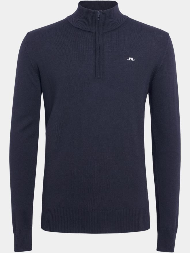 J.Lindeberg Kian Zipped Golf Sweater Troyer Strick navy
