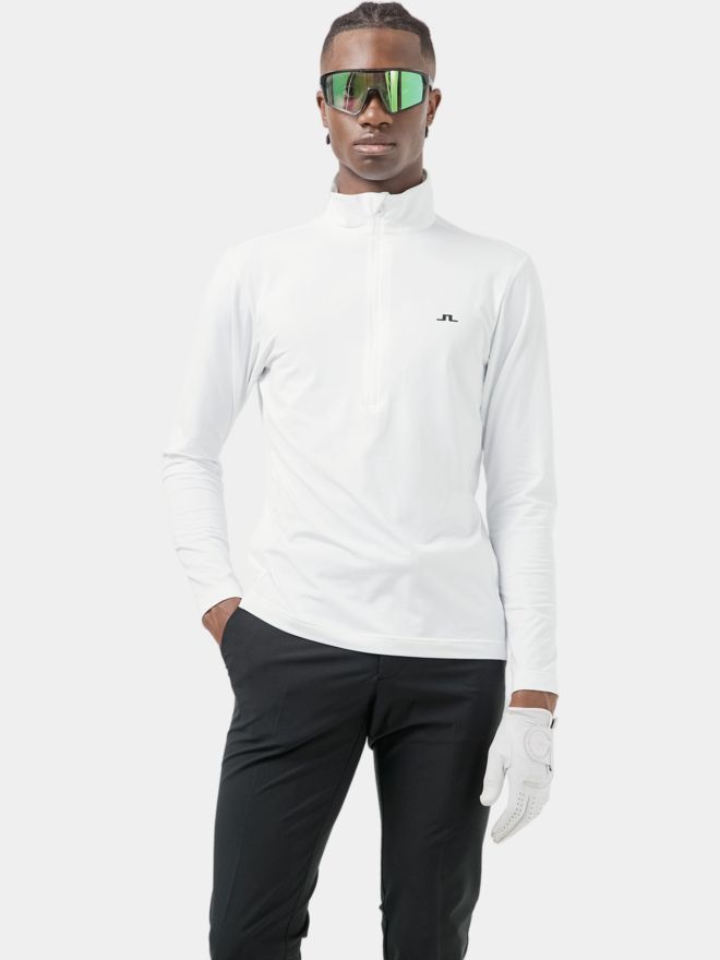 J.Lindeberg Luke Half Zip Stretch Midlayer weiß