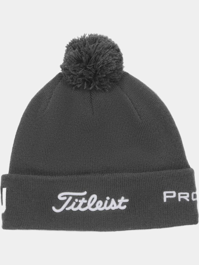 Titleist Tour Pom Pom Mütze grau
