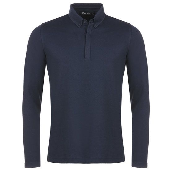 Daniel Springs Langarm Polo navy