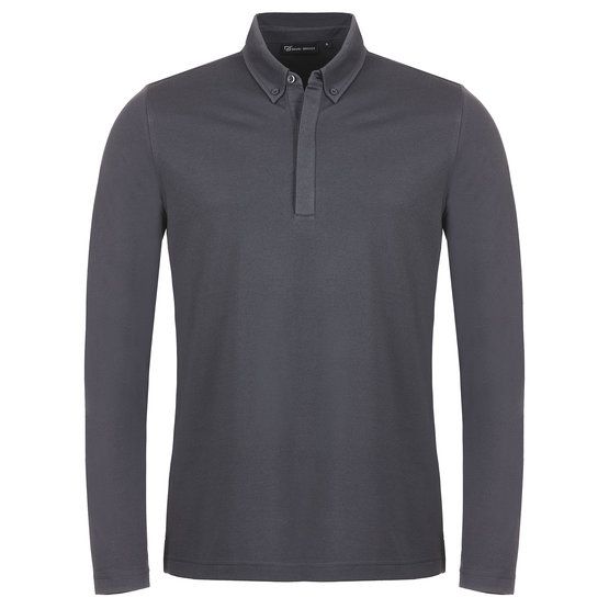 Daniel Springs Long sleeve polo anthracite