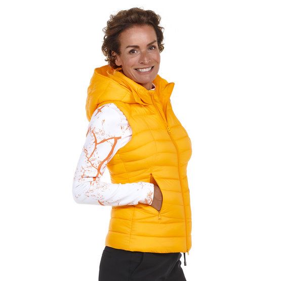 Valiente Thermo Steppweste mit Kapuze orange