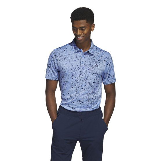 Adidas JACQUARD half sleeve polo blue