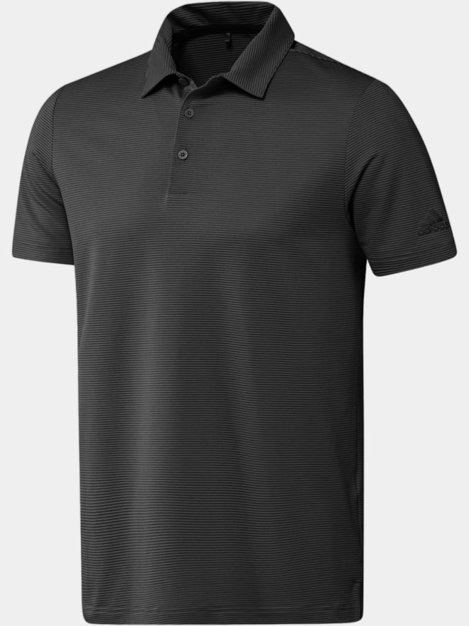 adidas OTTOMAN STRIPE PRIMEGREEN Halbarm Polo schwarz