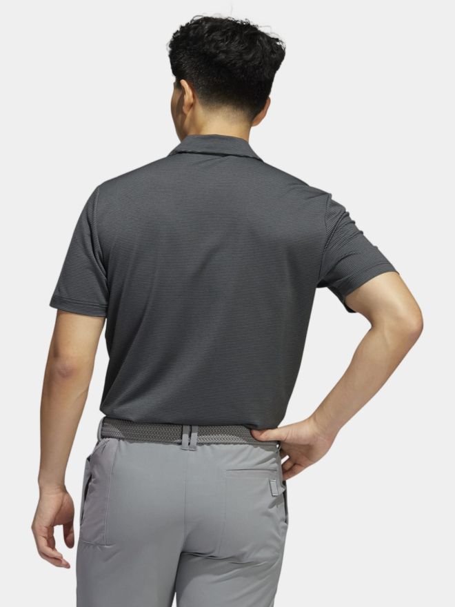 adidas OTTOMAN STRIPE PRIMEGREEN Halbarm Polo schwarz