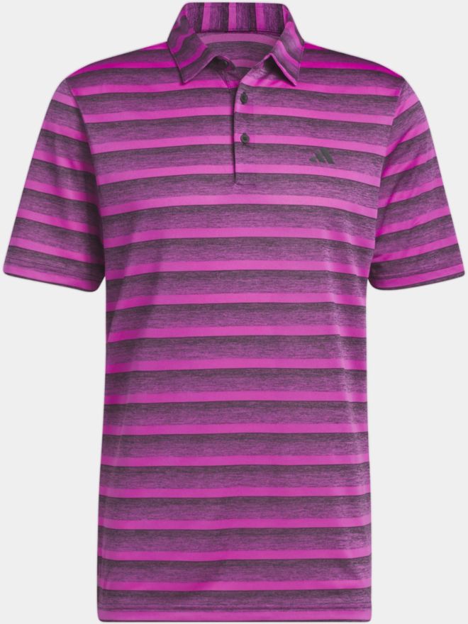 adidas TWO COLOR STRIPE Halbarm Polo pink