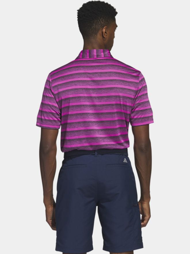 adidas TWO COLOR STRIPE Halbarm Polo pink
