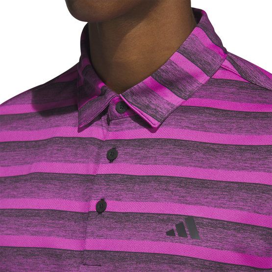 Adidas TWO COLOR STRIPE Halbarm Polo pink