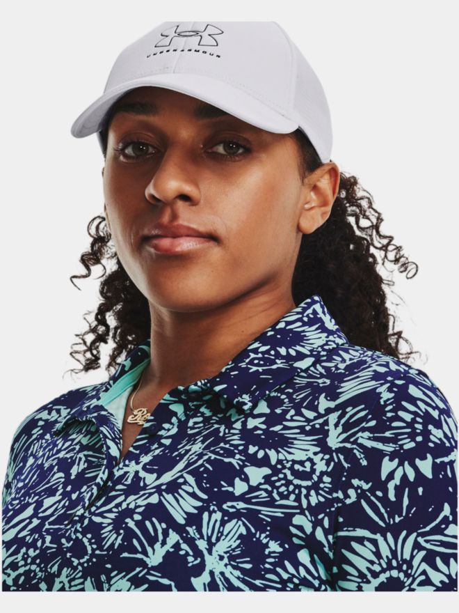 Under Armour Zinger Printed Halbarm Polo blau