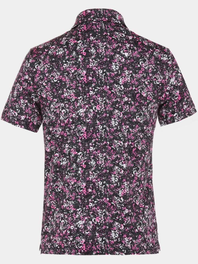 Under Armour Playoff 3.0 Floral Speckle Halbarm Polo schwarz