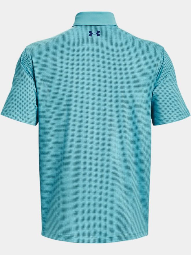 Under Armour T2G Printed Halbarm Polo türkis