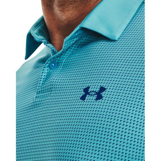 Under Armour T2G Printed Halbarm Polo türkis