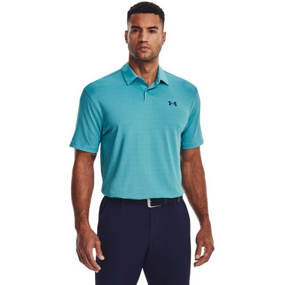 Under Armour T2G Printed Halbarm Polo türkis