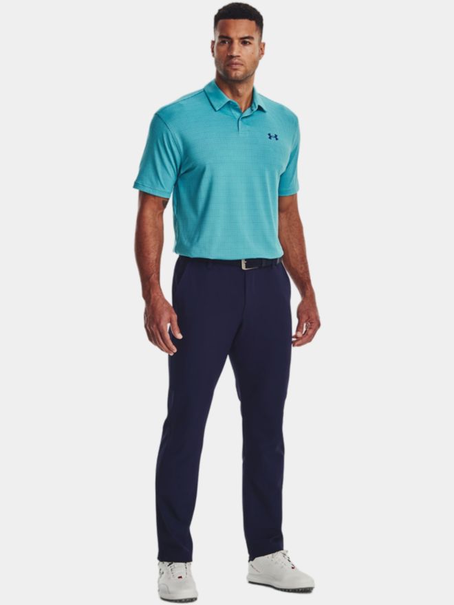 Under Armour T2G Printed Halbarm Polo türkis