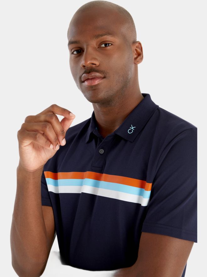 Calvin Klein PARKER Halbarm Polo navy