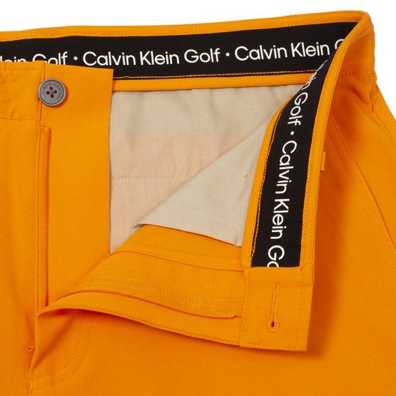 Calvin Klein BULLET REGULAR FIT STRETCH Bermuda Pants in orange buy online Golf House