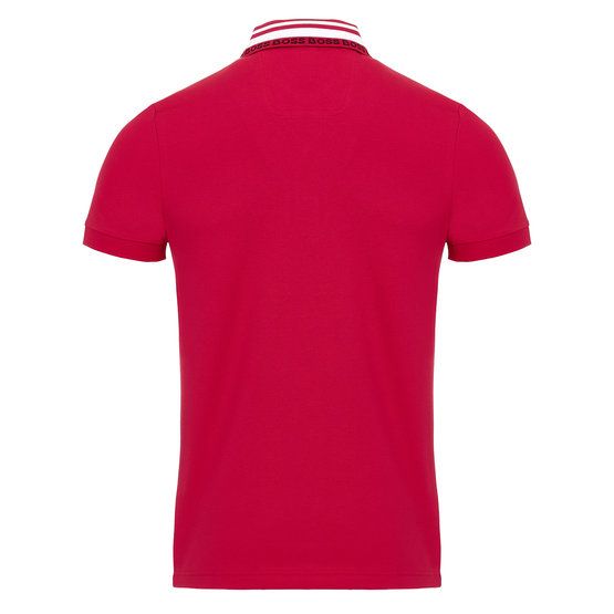 BOSS Paule slim fit half sleeve polo pink