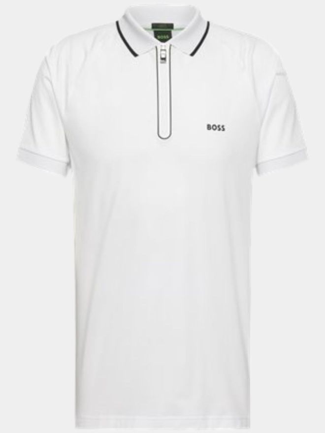 BOSS Philix slim fit Halbarm Polo weiß