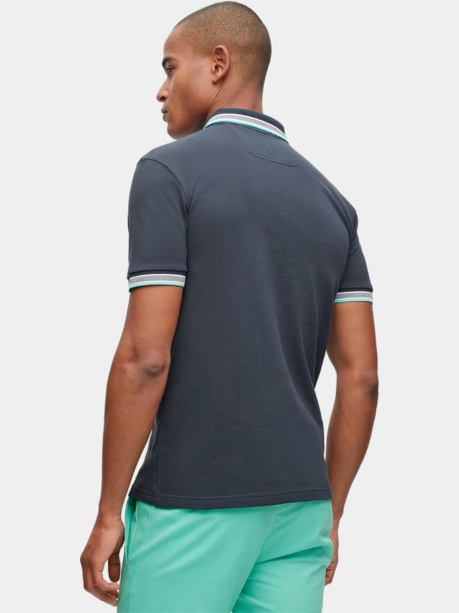 BOSS Paddy regular fit Halbarm Polo navy