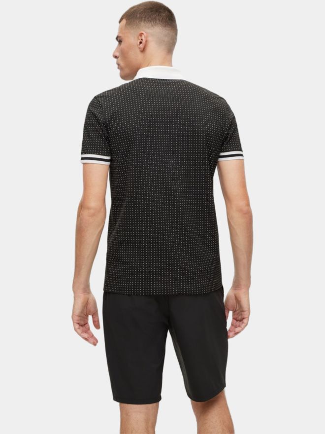 BOSS Paddy 5 regular fit Halbarm Polo schwarz