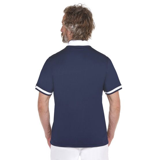 Daniel Springs zip shirt half sleeve polo ink