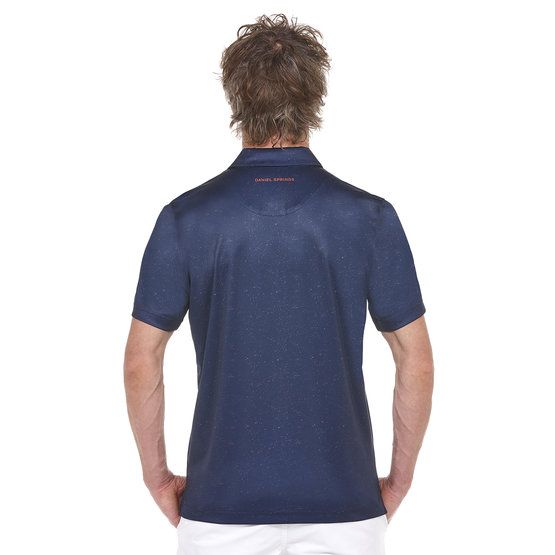 Daniel Springs print polo half sleeve polo navy