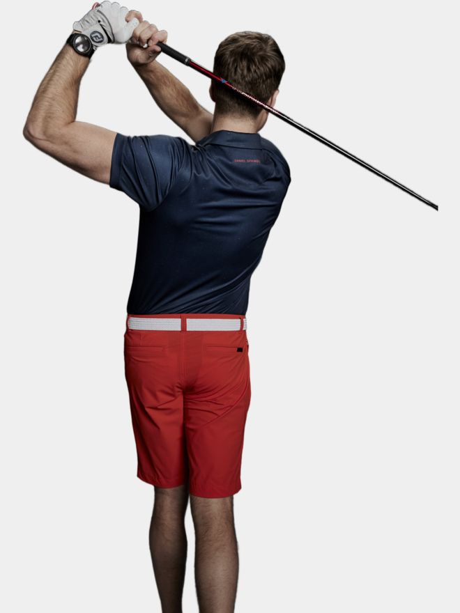 Daniel Springs Polo Halbarm mit Print navy