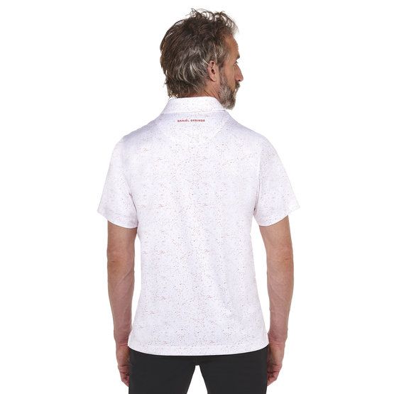 Daniel Springs Polo Halbarm mit Print hellgrau