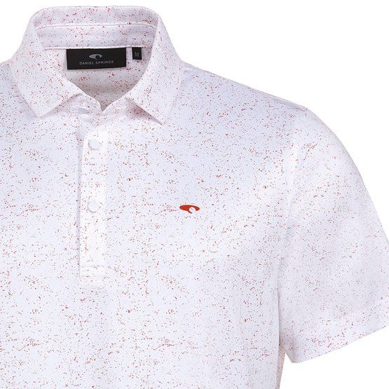 Daniel Springs Polo Halbarm mit Print hellgrau