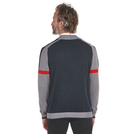 Daniel Springs sportlicher Strickpullover hellgrau