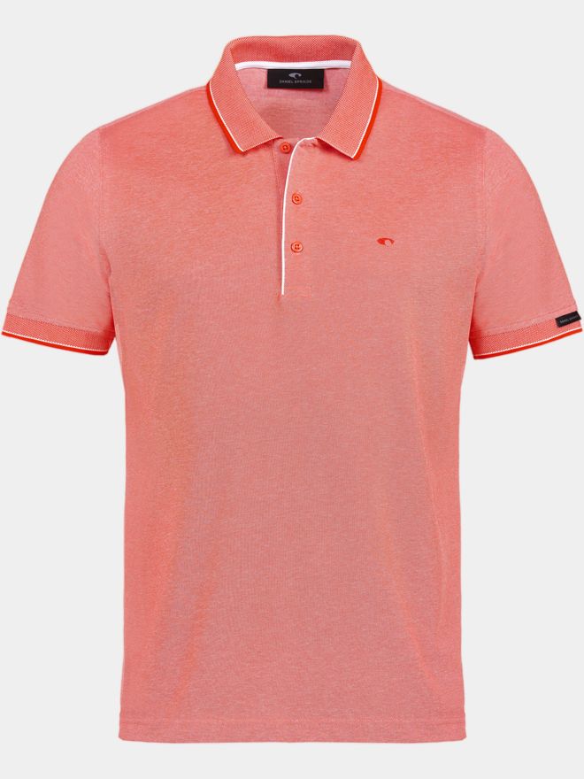 Daniel Springs basic Halbarm Polo orange