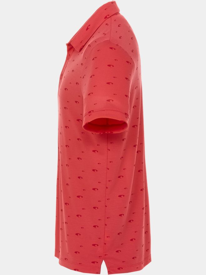 Daniel Springs Print Polo Halbarm pink