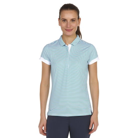 Valiente polo printed stripes half sleeve polo green