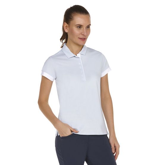 Valiente basic Halbarm Polo hellgrau