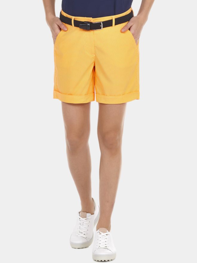 Valiente gestreifte Bermuda Shorts orange