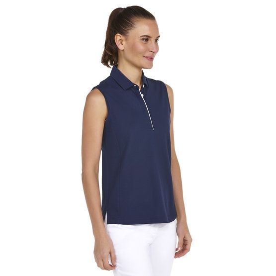 Valiente ärmelloses Poloshirt marine