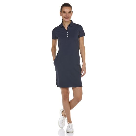 Valiente Halbarm Polokleid navy