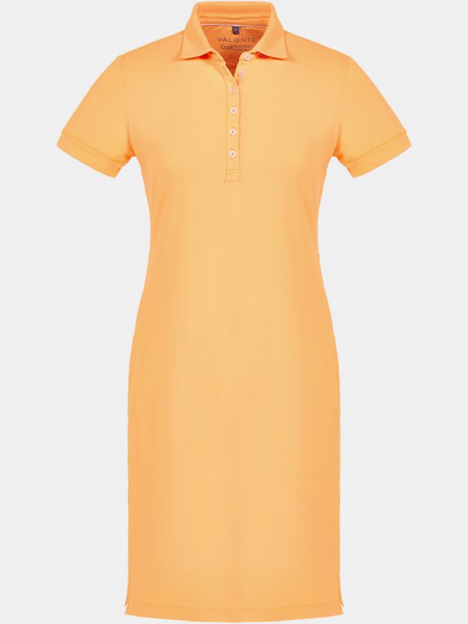Valiente Halbarm Polokleid orange