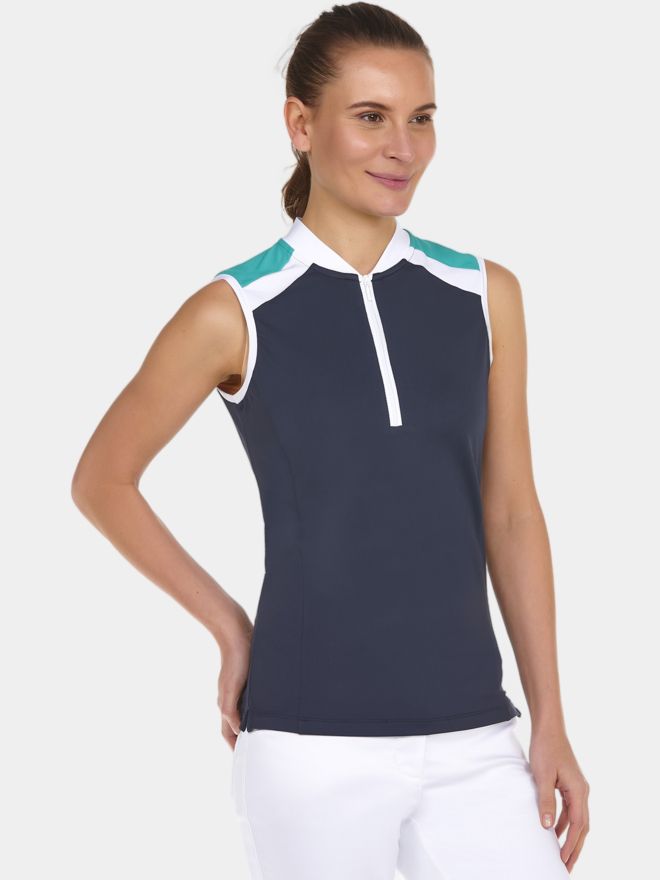 Valiente ärmelloses Polo navy