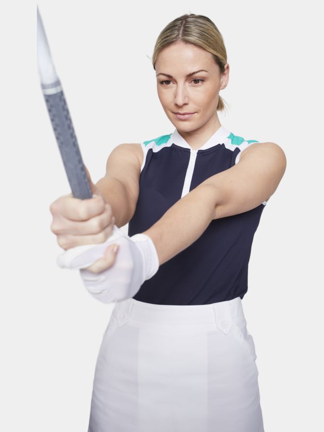 Valiente ärmelloses Polo navy