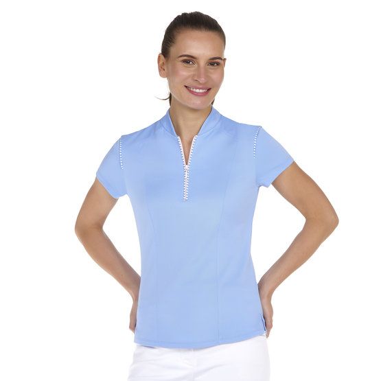 Valiente Halbarm Polo hellblau