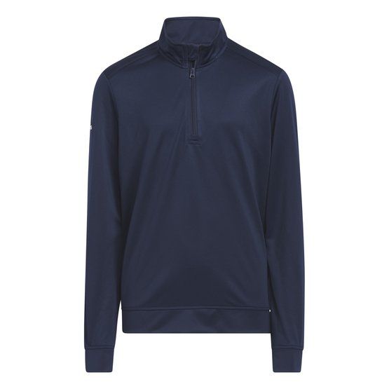 Adidas BOYS QUARTER ZIP HEATHER PULLOVER Stretch Midlayer navy