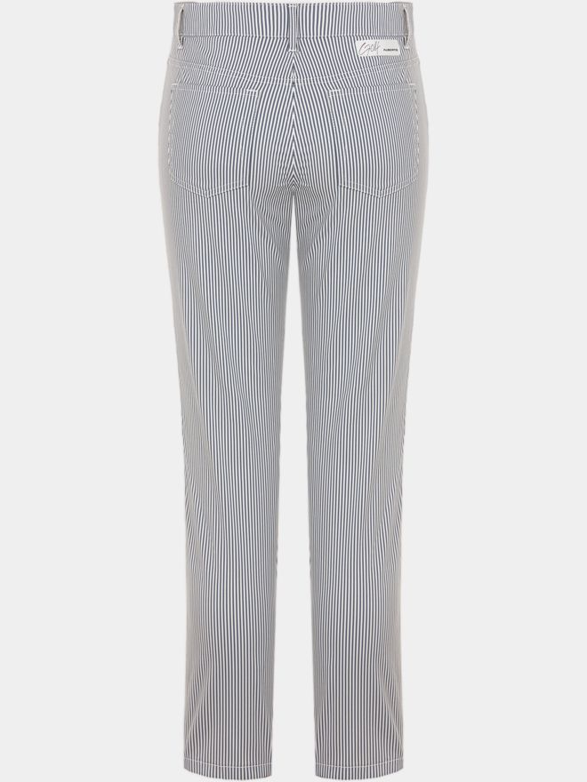 Alberto JANA - CR - WR Summer Stripe 7/8 Hose gestreift