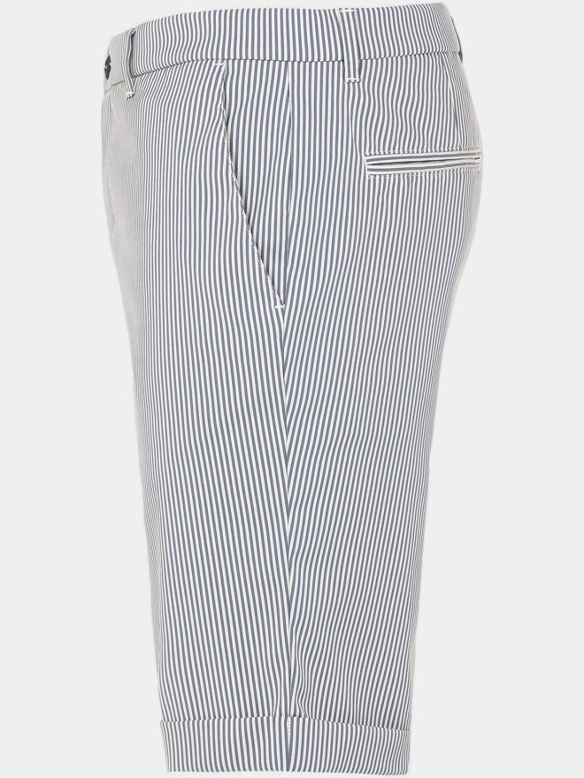 Alberto IAN-K - WR Summer Stripe Bermuda Hose blau