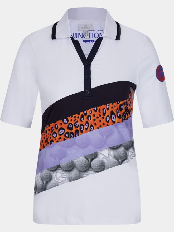 Sportalm Halbarm Polo weiß