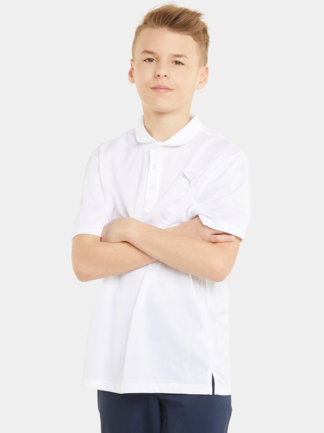 Puma Essential Halbarm Polo weiß