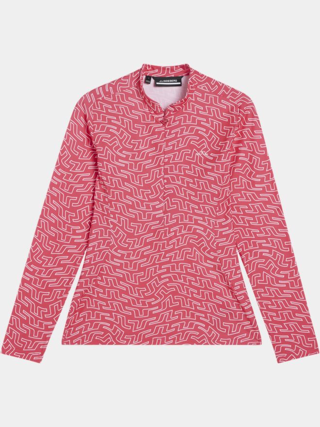 J.Lindeberg Marilyn Half Zip Stretch Midlayer pink