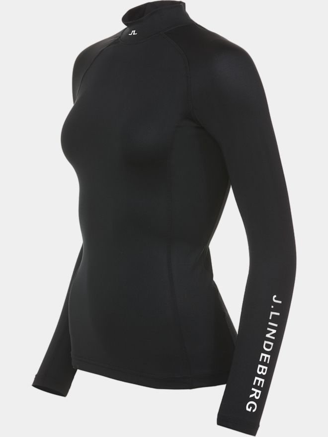 J.Lindeberg Asa Soft Compression Top Stretch Unterzieher schwarz