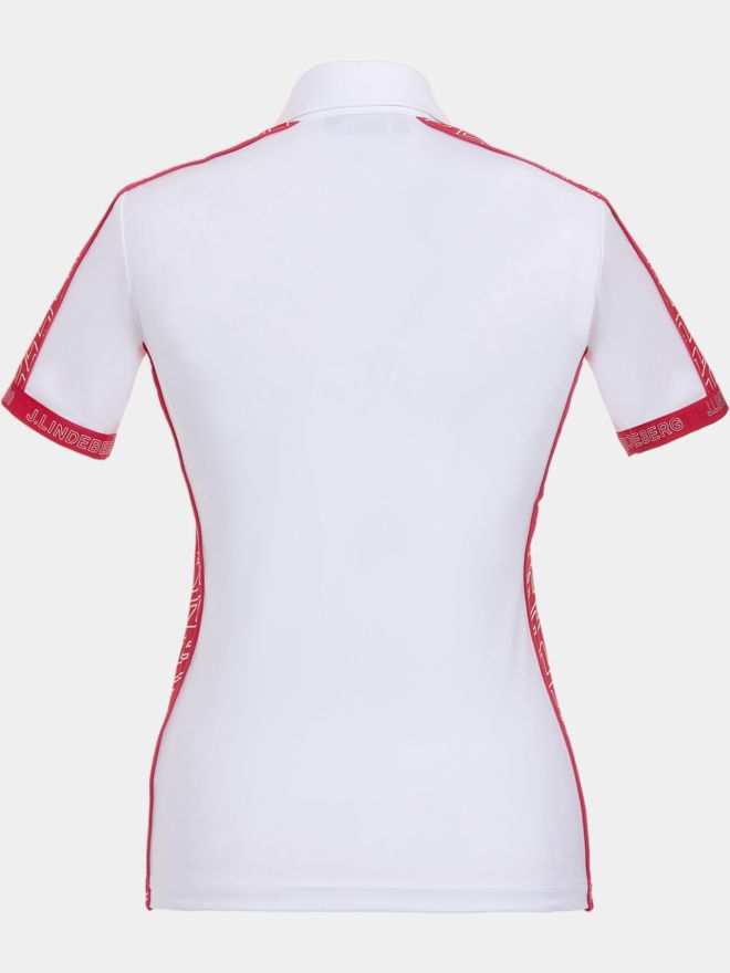 J.Lindeberg Damai Halbarm Polo weiß