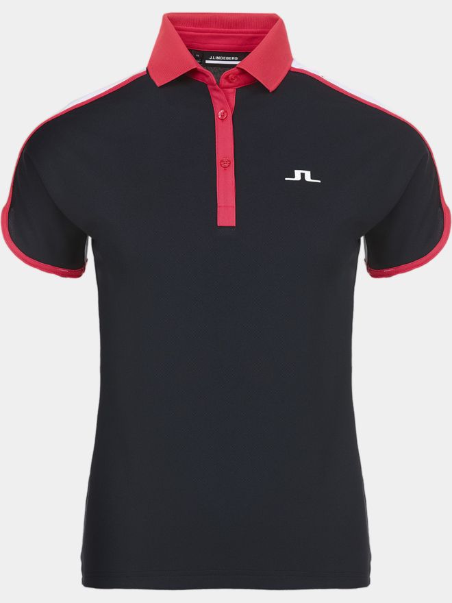 J.Lindeberg Beatrix Halbarm Polo navy